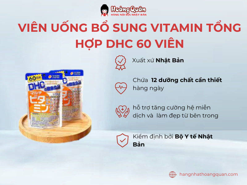 Viên Uống Bổ Sung Vitamin Tổng Hợp DHC 60 Viên